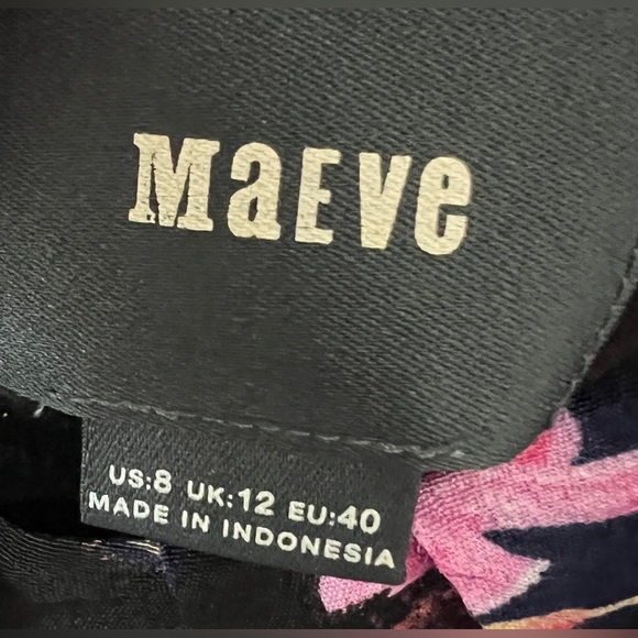 Anthropologie Maeve size 8 blue‎ printed dress - Picture 6 of 12